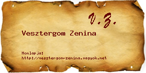 Vesztergom Zenina névjegykártya